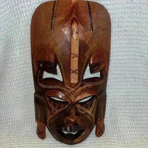 Tribal Mask Wall Decor - Picture 1 of 6
